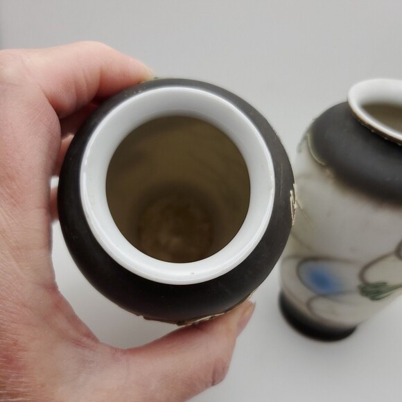 Vintage Royal Japan Moriage Dragon Vases 5-1/2" x 2" - Picture 7 of 8